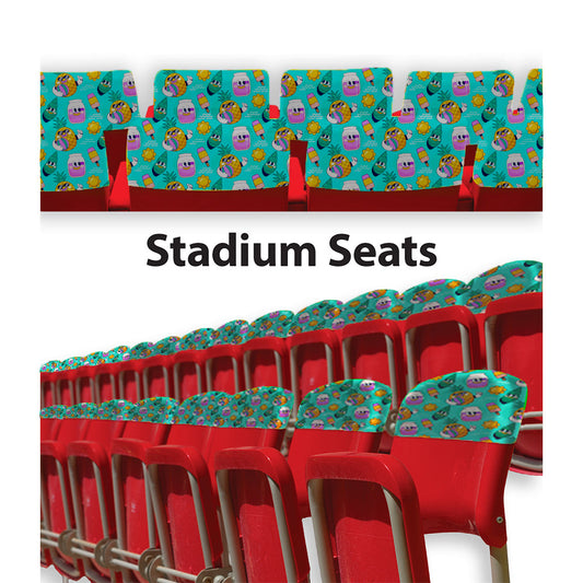 Stadium Seat Back Chair Cover - Fully Dye Sublimated