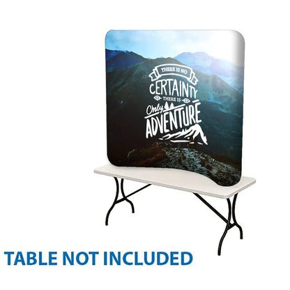 6' Tube Curved Fabric Display